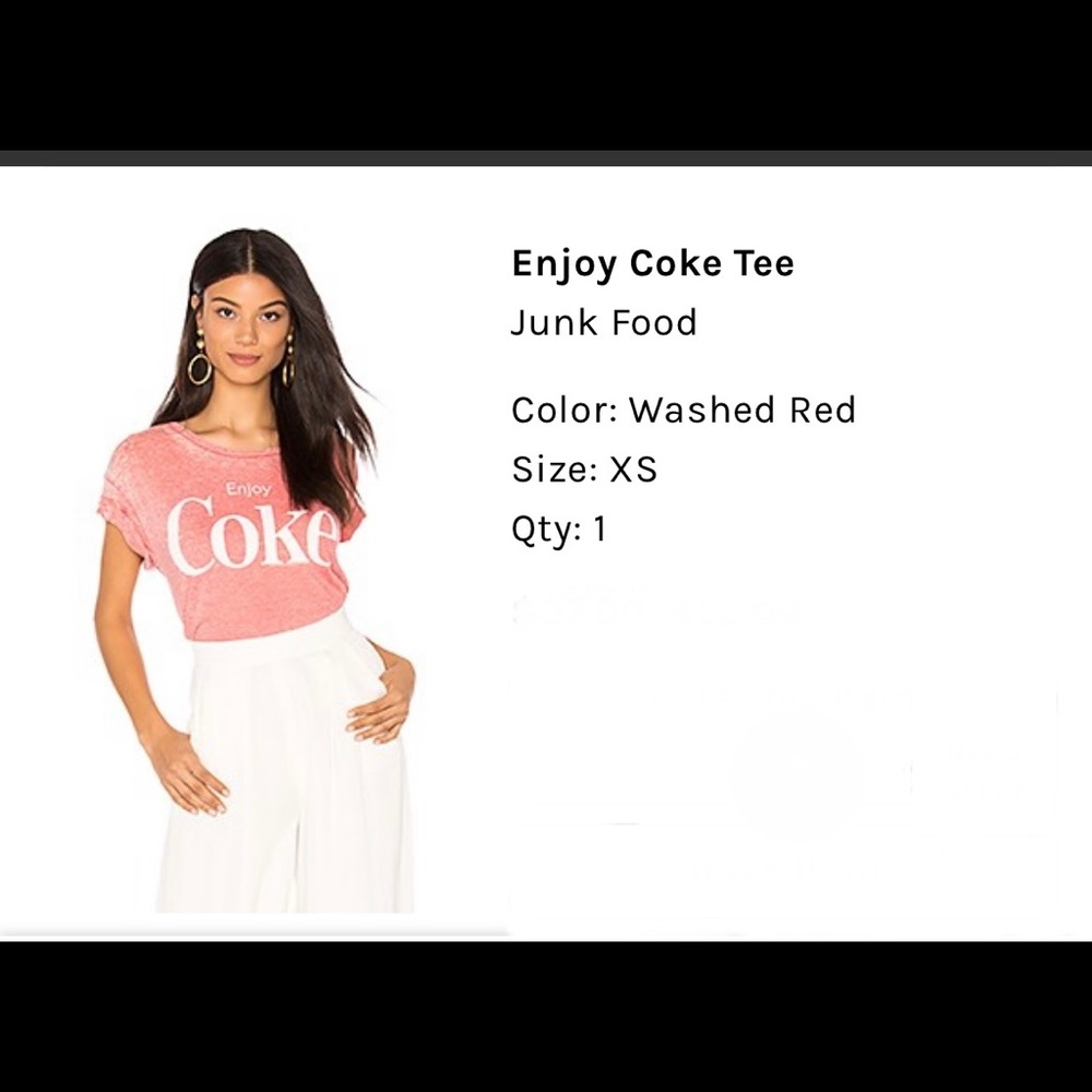 Junk Food “Enjoy Coke” Vintage Graphic T-Shirt XS